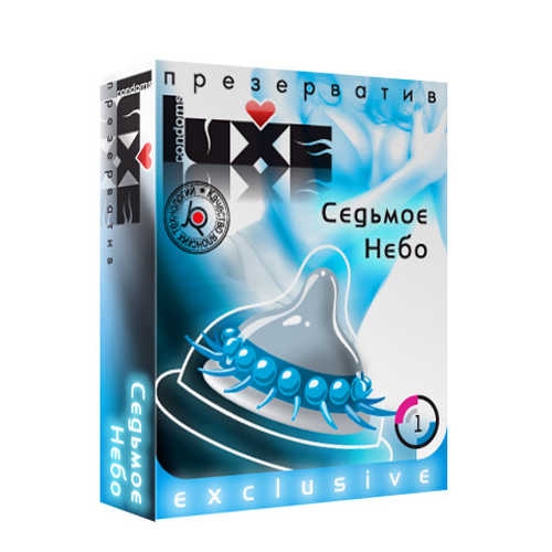 Стимулирующая насадка-презерватив "Luxe Седьмое небо" 