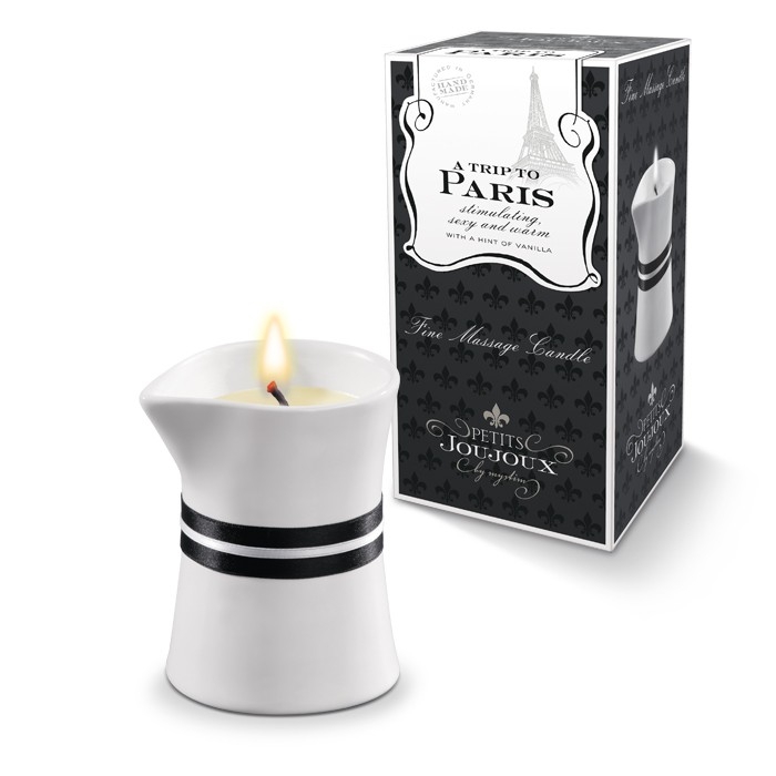 Свеча массажная "Petits Joujoux Paris" с ароматом ванили и сандала, 120ml 